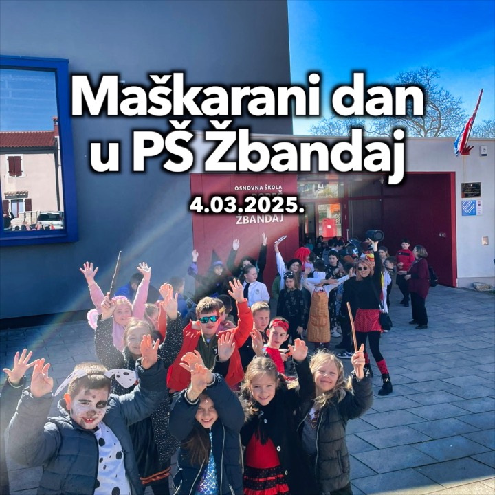 Maškarani dan u PŠ Žbandaj