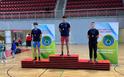 Još jedan uspjeh naših sporataša: Harisu zlato na Županijskom natjecanju u hrvanju!