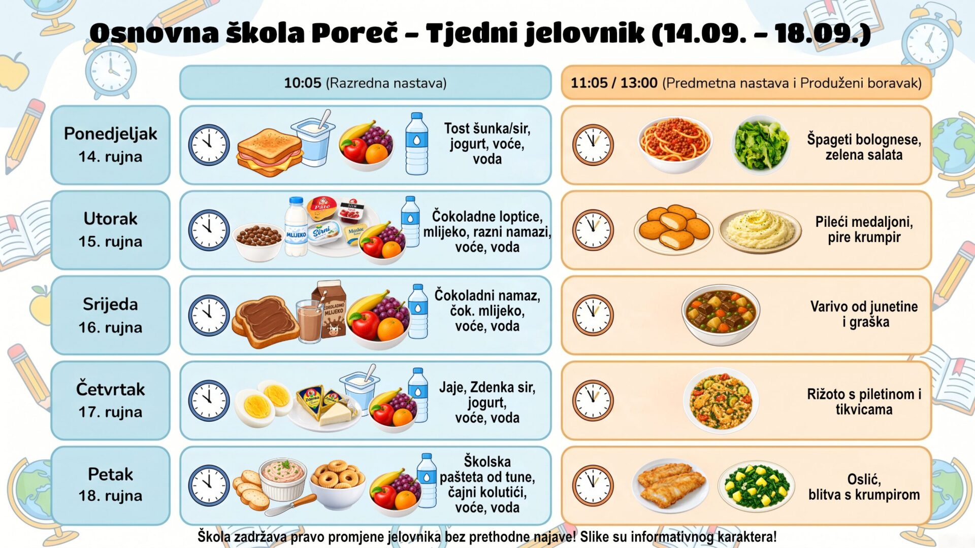Jelovnik 14.9