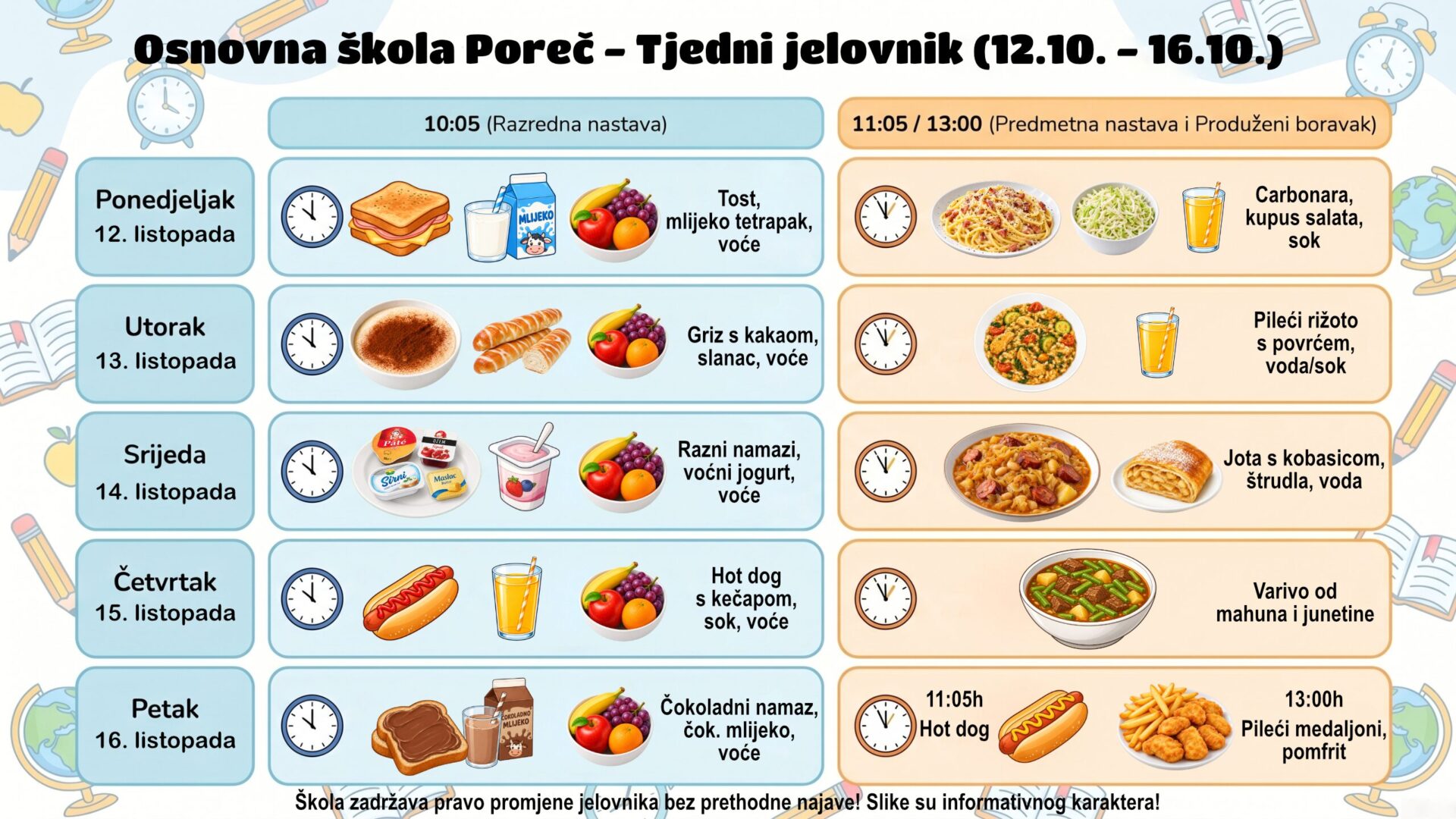 jelovnik 12.10.
